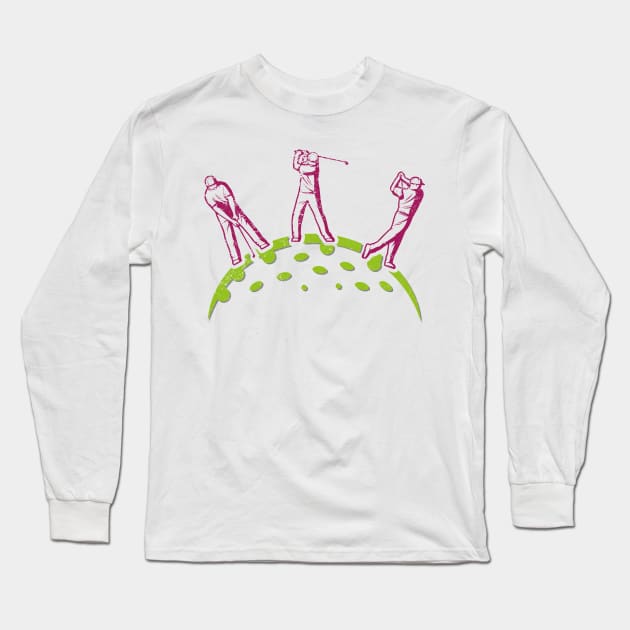 golf actions Long Sleeve T-Shirt by megadeisgns